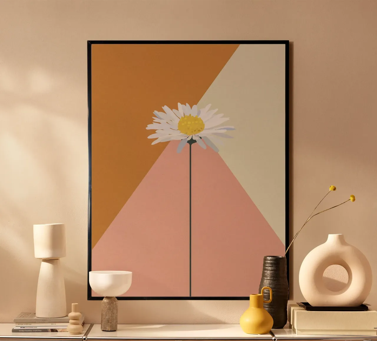 Daisy poster con telaio in legno da GigiRosado