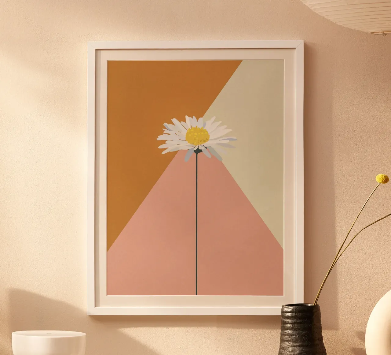 Daisy poster con telaio in legno da GigiRosado