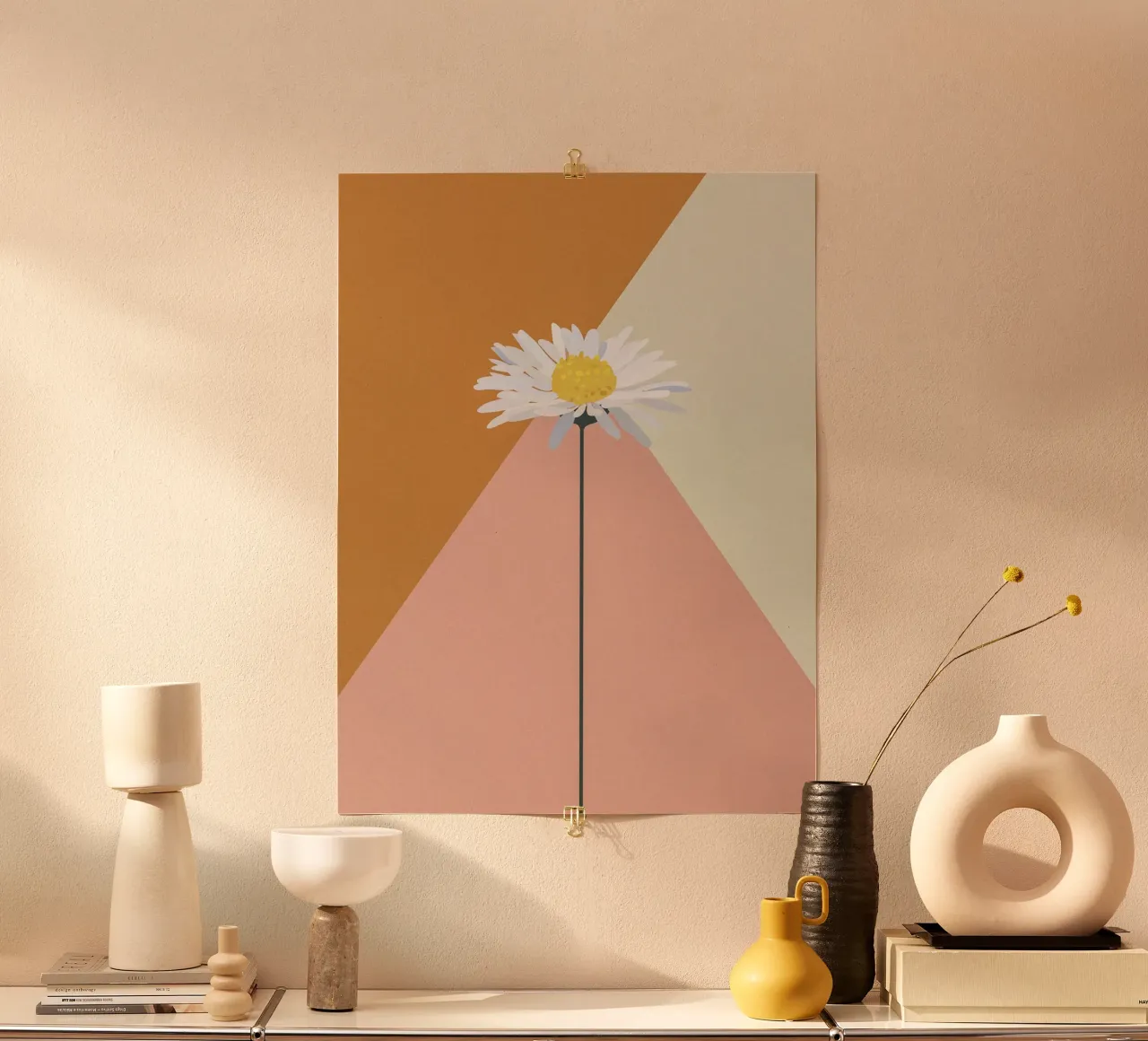 Daisy poster con telaio in legno da GigiRosado