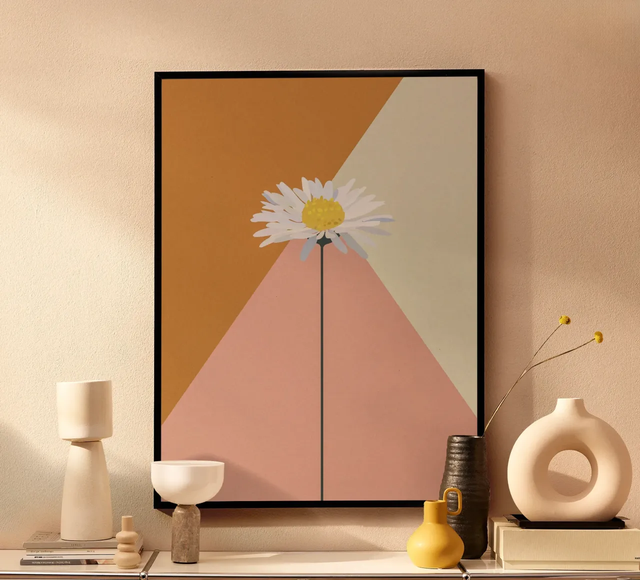 Daisy poster con telaio in legno da GigiRosado