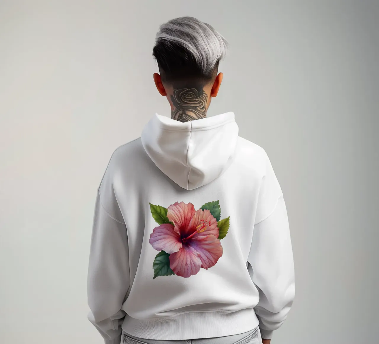 Fiore di ibisco 4 felpa con cappuccio da Bold Blooms
