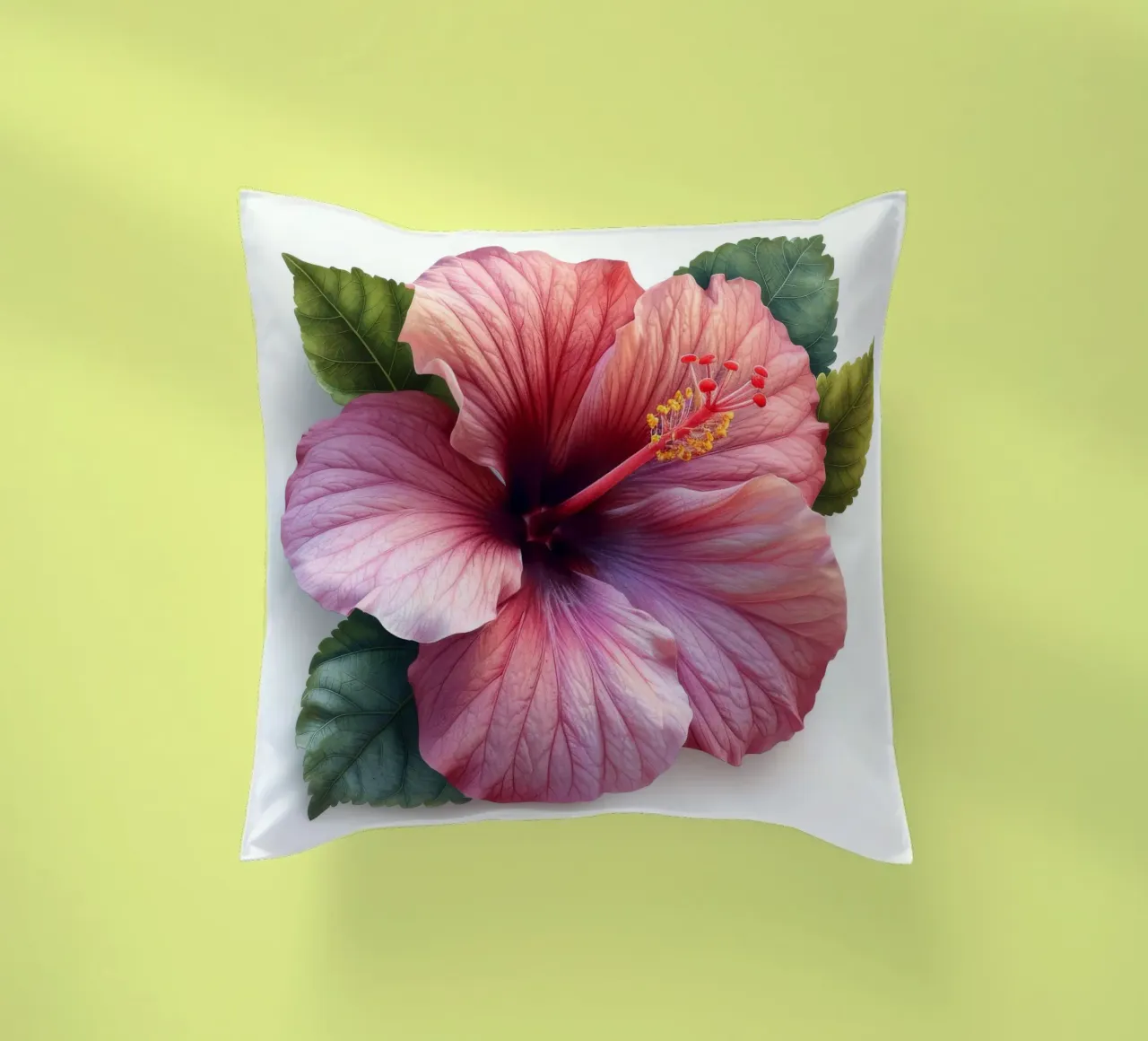 Fiore di ibisco 4 cuscino da Bold Blooms