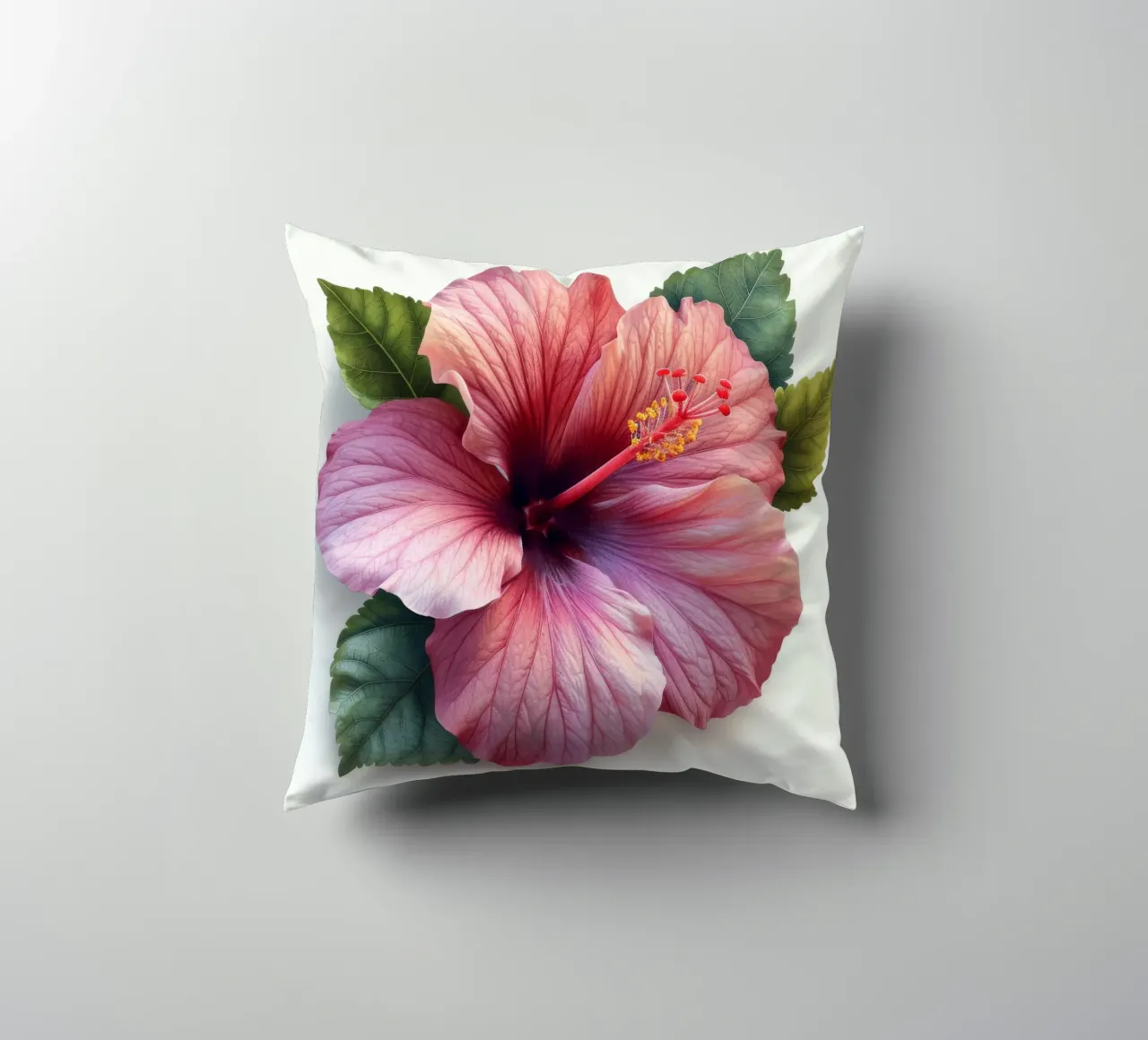 Fiore di ibisco 4 cuscino da Bold Blooms