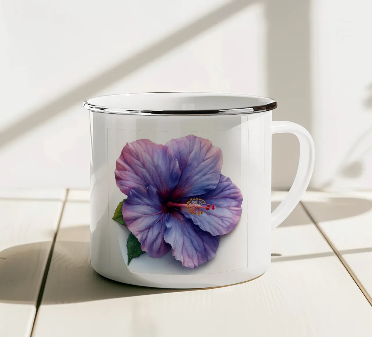 Fiore di ibisco 1 tazza in smalto da Bold Blooms