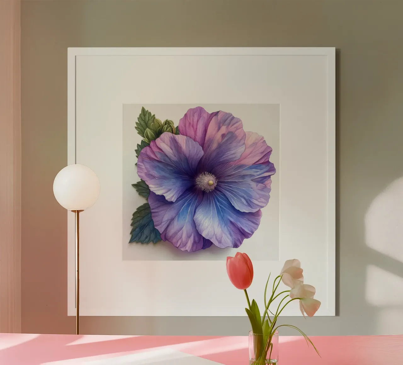 Fiore di agrifoglio 2 poster con telaio in plastica da Bold Blooms