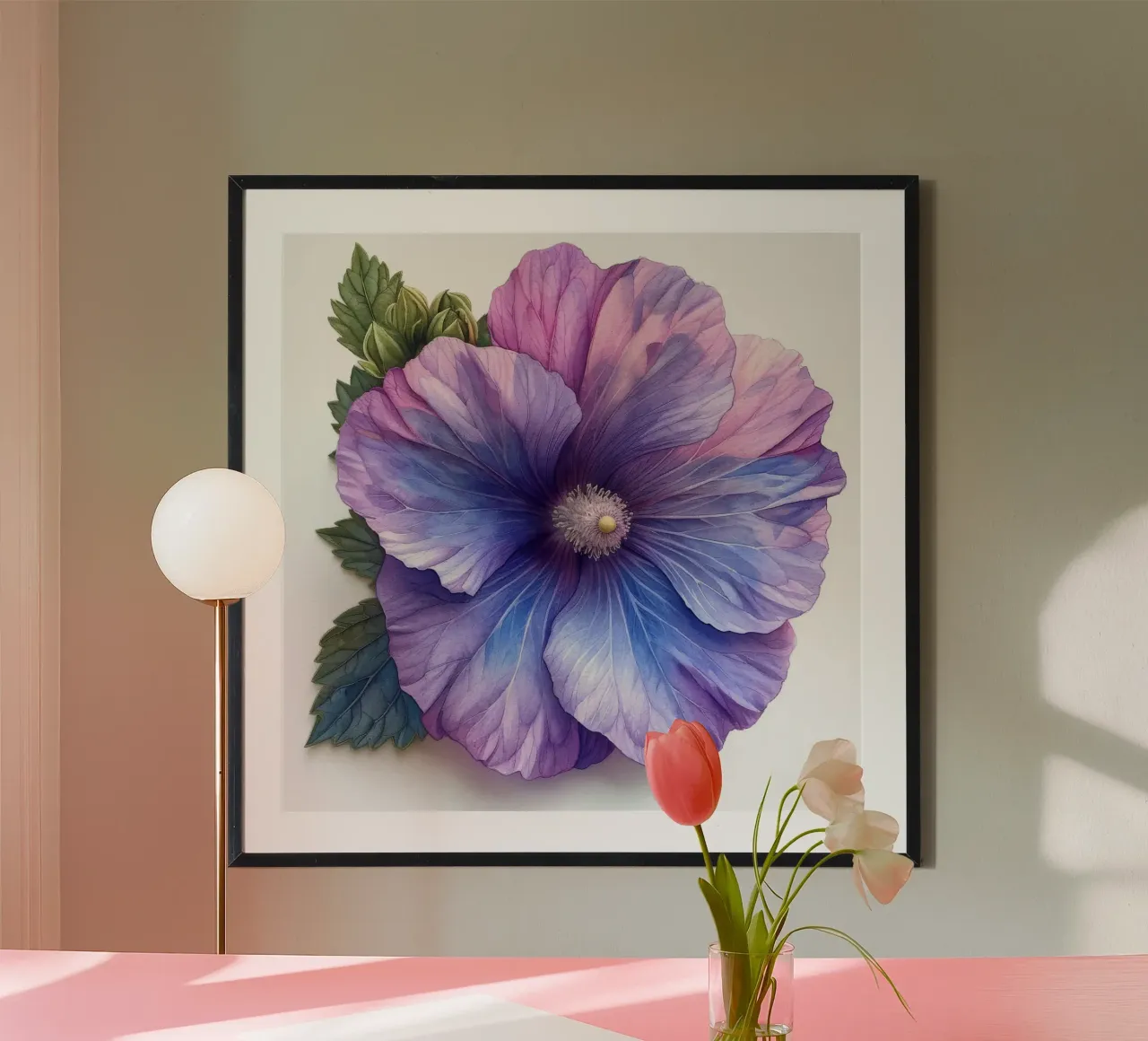 Fiore di agrifoglio 2 poster con telaio in plastica da Bold Blooms