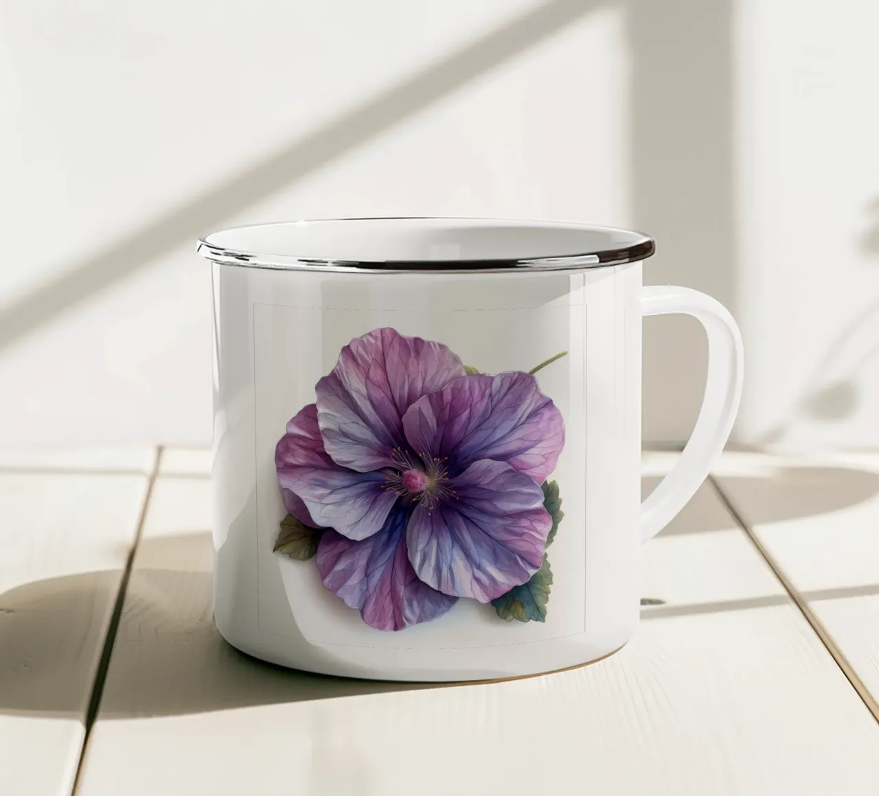 Fiore di agrifoglio 3 tazza in smalto da Bold Blooms