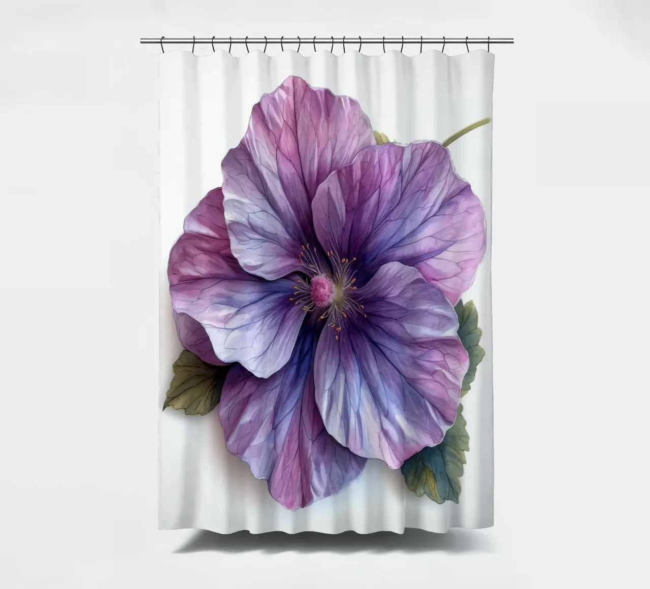 Fiore di agrifoglio 3 tenda da doccia da Bold Blooms