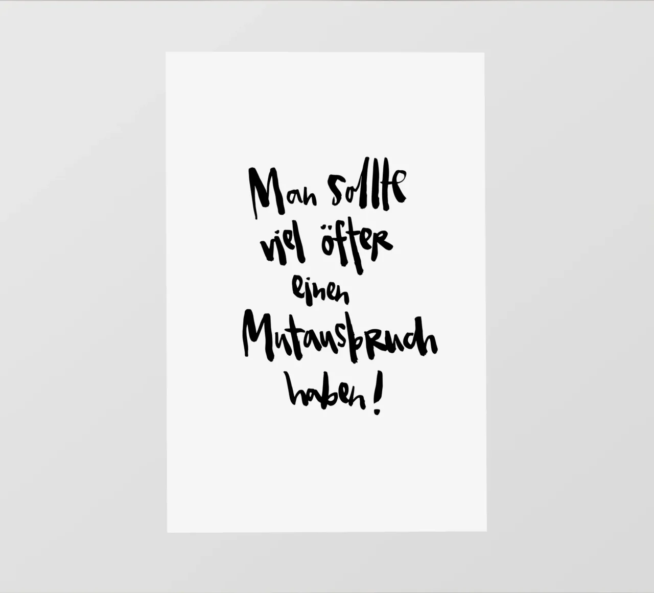Mutausbruch telo in pvc da Brushmeetspaper