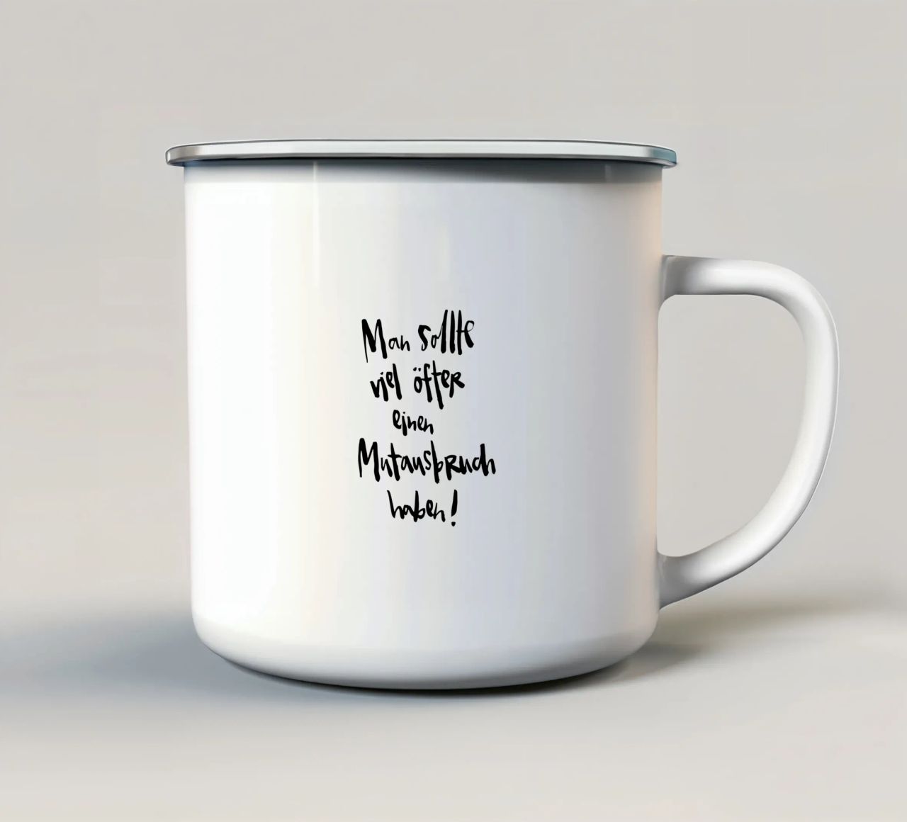 Mutausbruch tazza in smalto da Brushmeetspaper