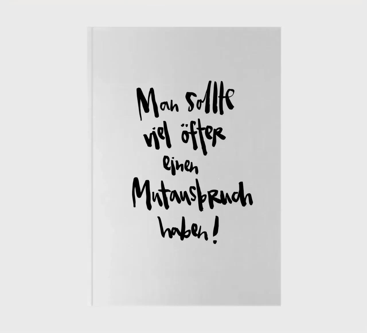 Mutausbruch notebook by Brushmeetspaper