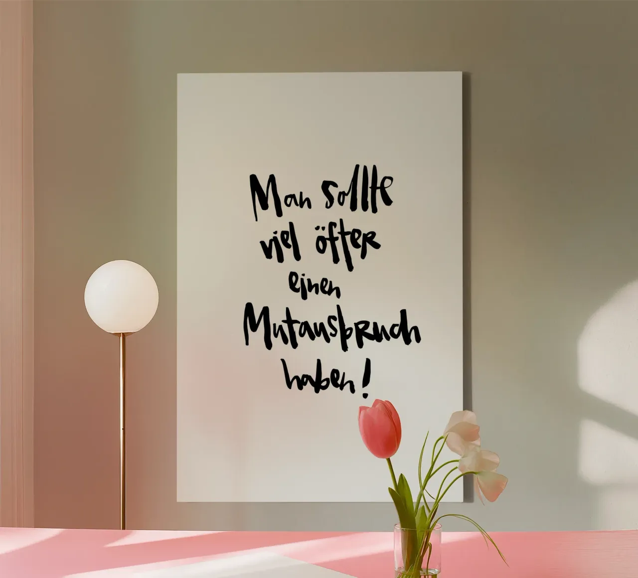 Mutausbruch canvas by Brushmeetspaper