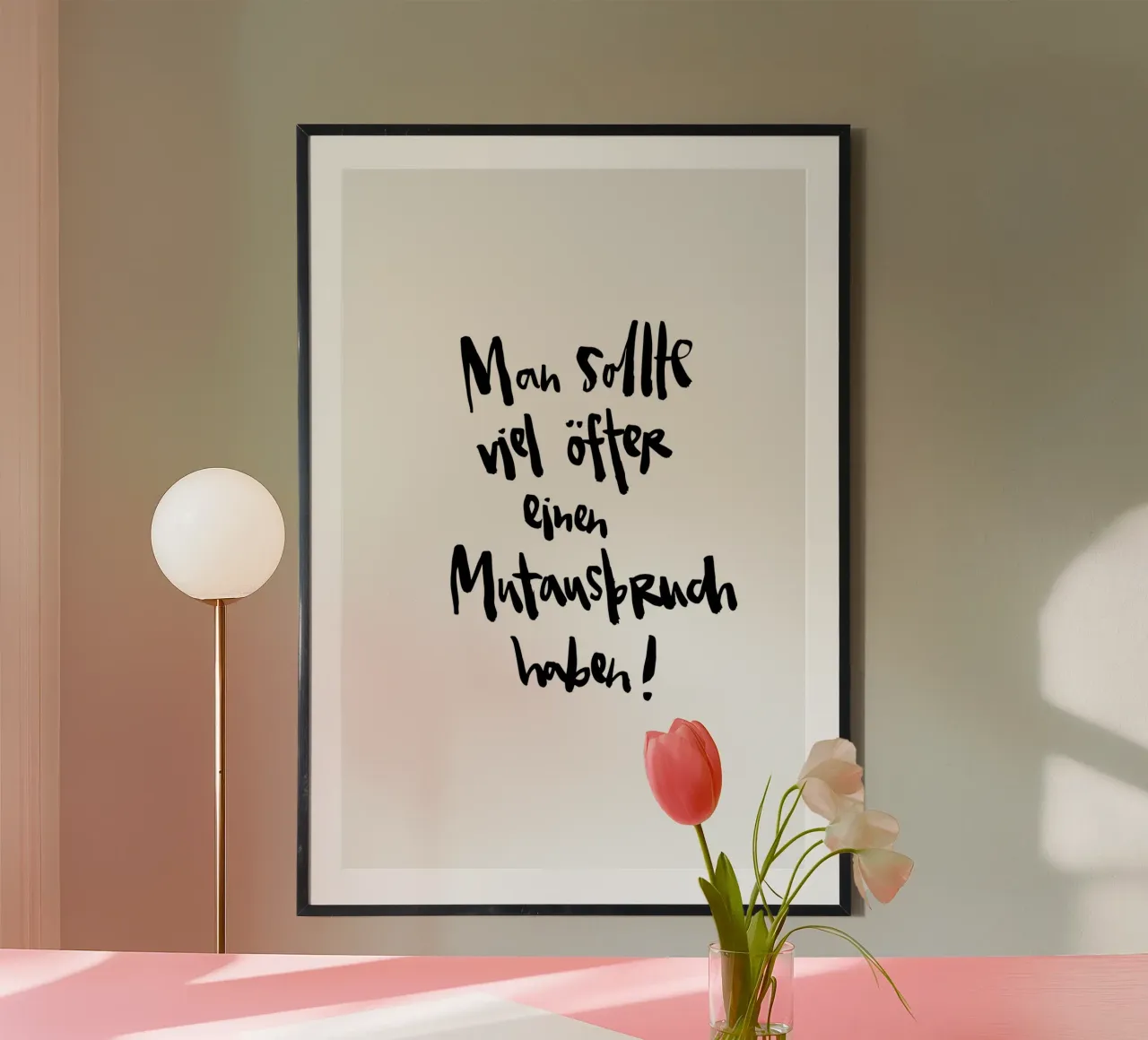 Mutausbruch poster da Brushmeetspaper