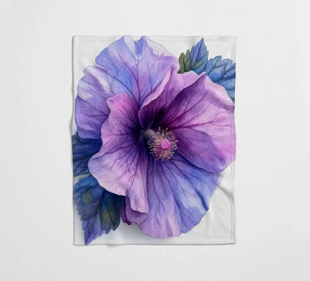 Fiore di agrifoglio 4 coperta in pile da Bold Blooms