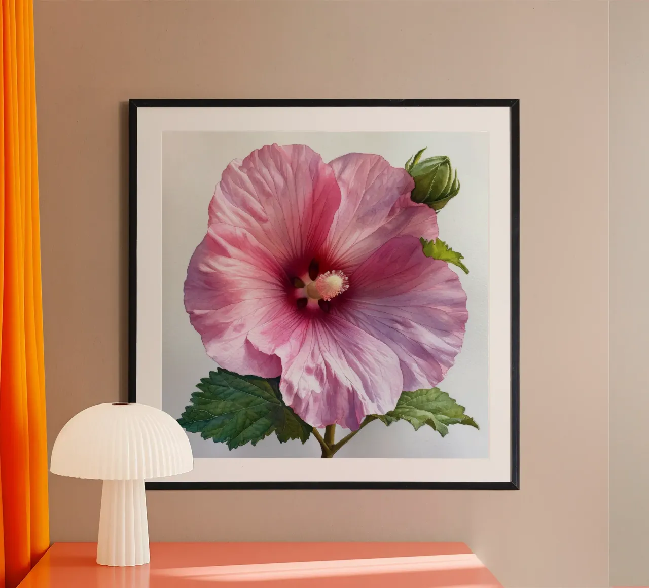Fiore di agrifoglio 1 poster con telaio in plastica da Bold Blooms