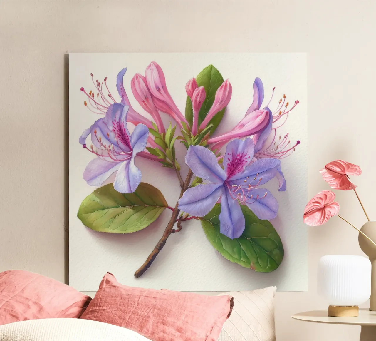 Fiore di caprifoglio 3 alluminio dibond da Bold Blooms