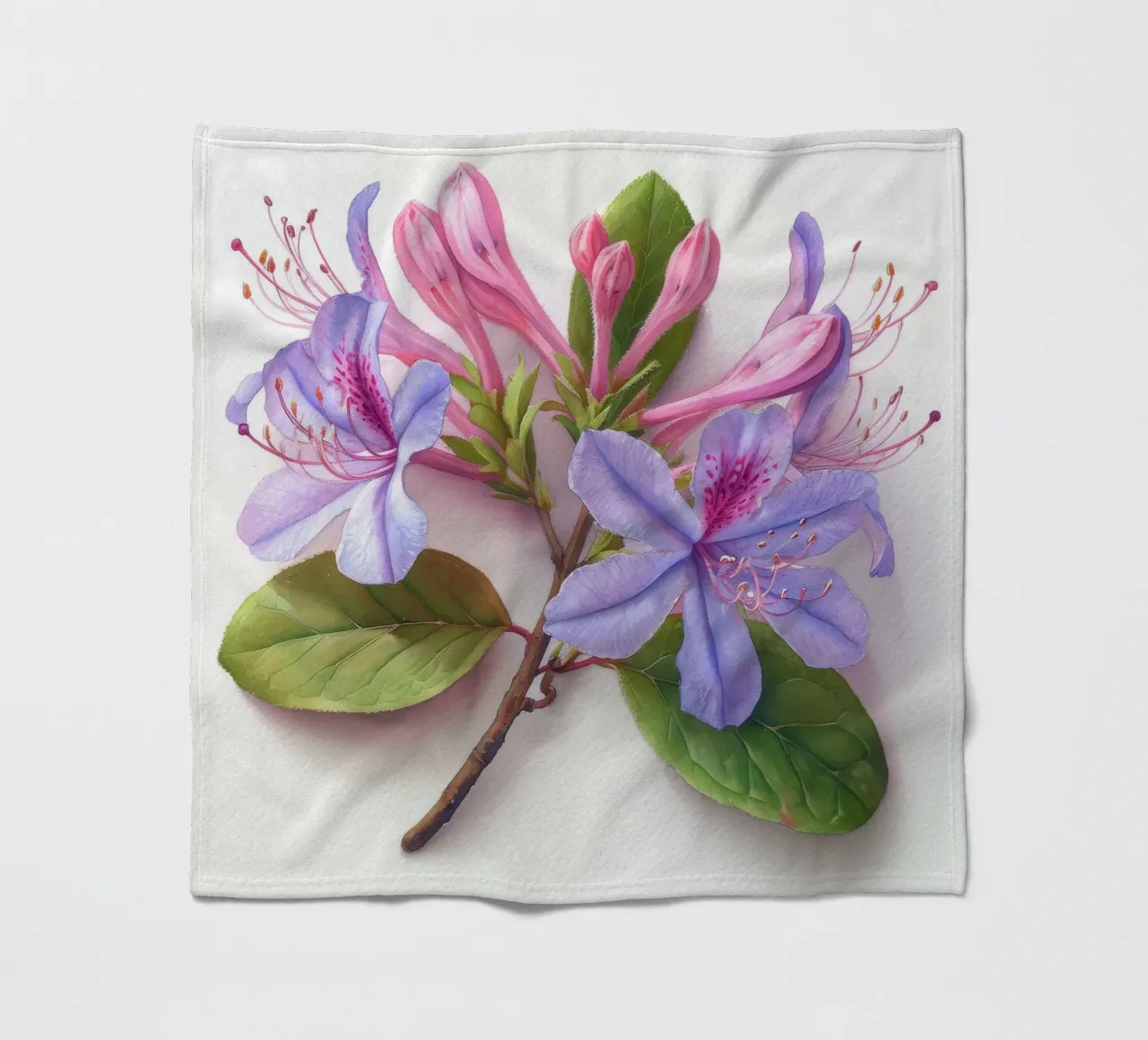 Fiore di caprifoglio 3 coperta in pile da Bold Blooms