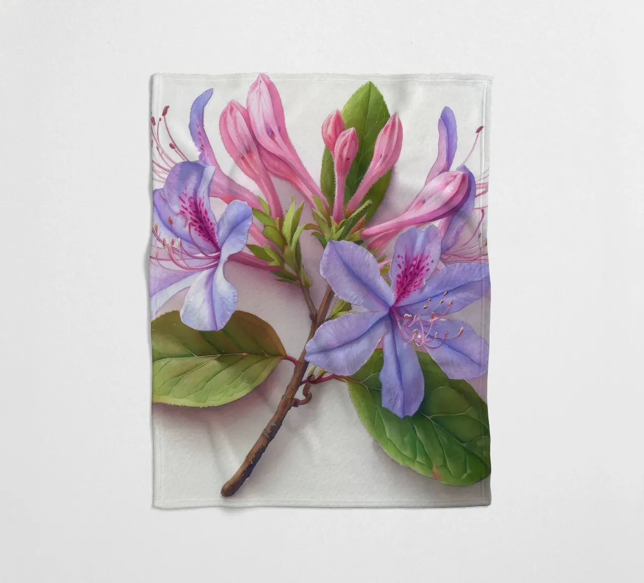 Fiore di caprifoglio 3 coperta in pile da Bold Blooms