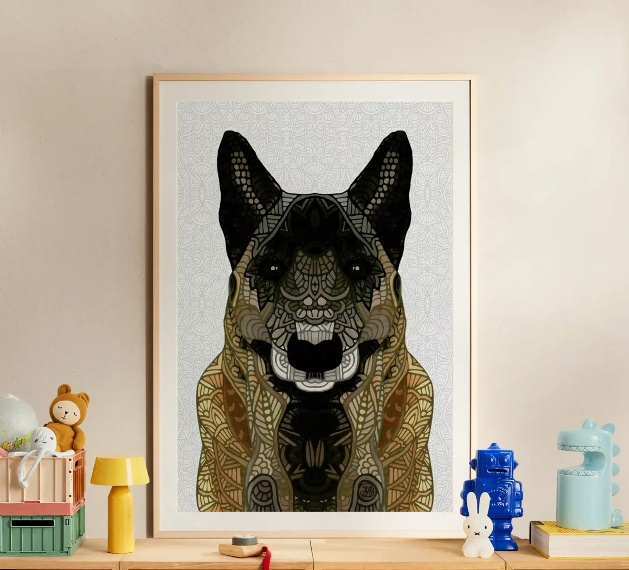 Malinois - Belgian Shepherd carta hahnemühle da Angelika Parker