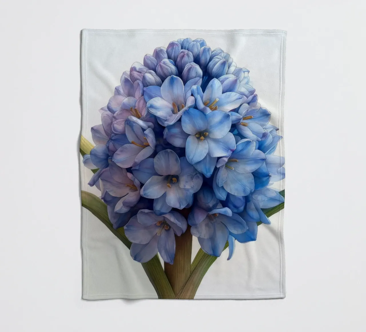 Fiore di giacinto 3 coperta in pile da Bold Blooms
