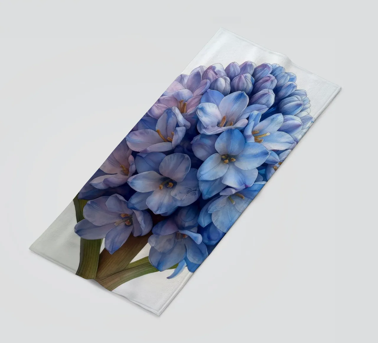 Fiore di giacinto 3 telo mare da Bold Blooms