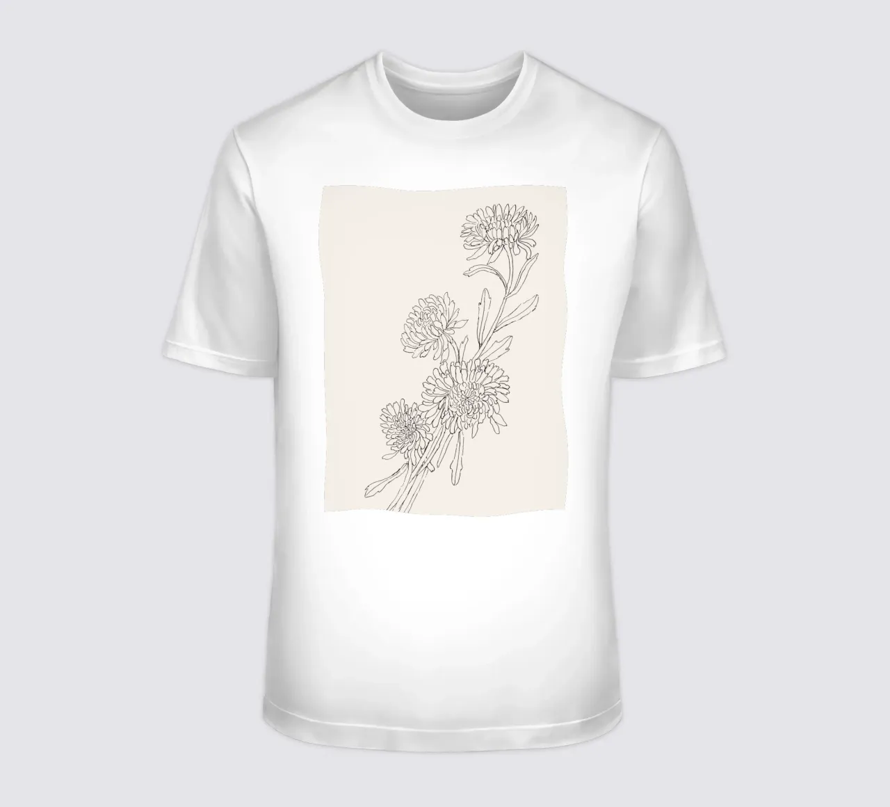 Chrysanths Sketch no. 2 t-shirt da apoloprints