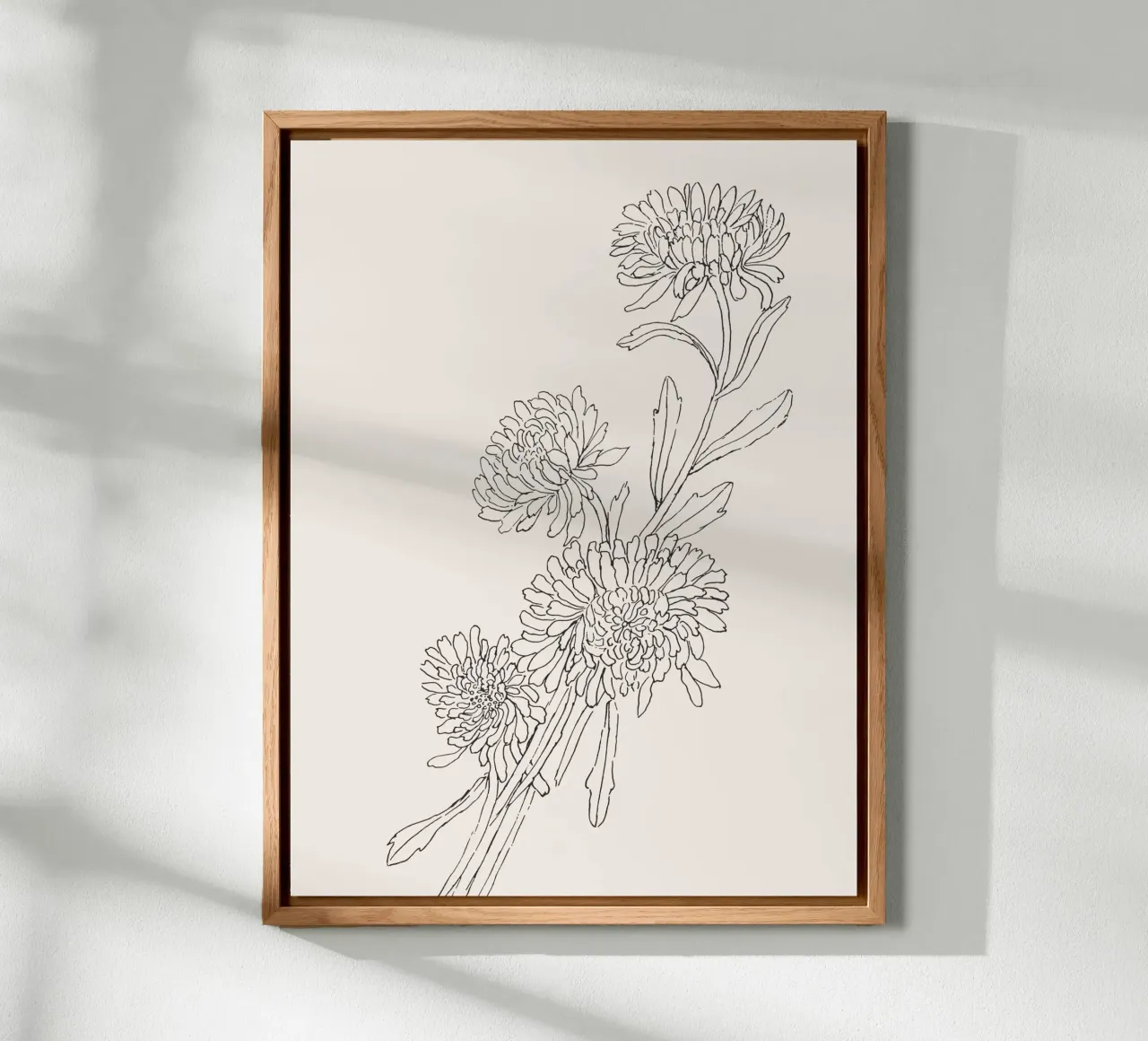 Chrysanths Sketch no. 2 alluminio dibond da apoloprints