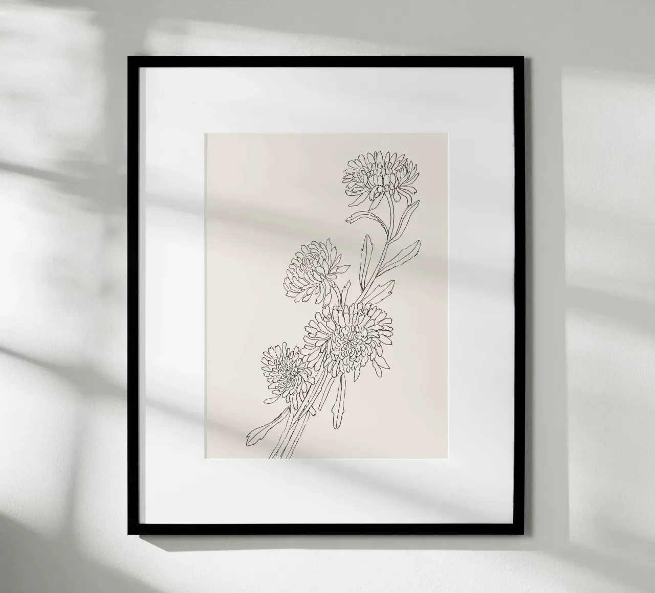 Chrysanths Sketch no. 2 carta hahnemühle da apoloprints