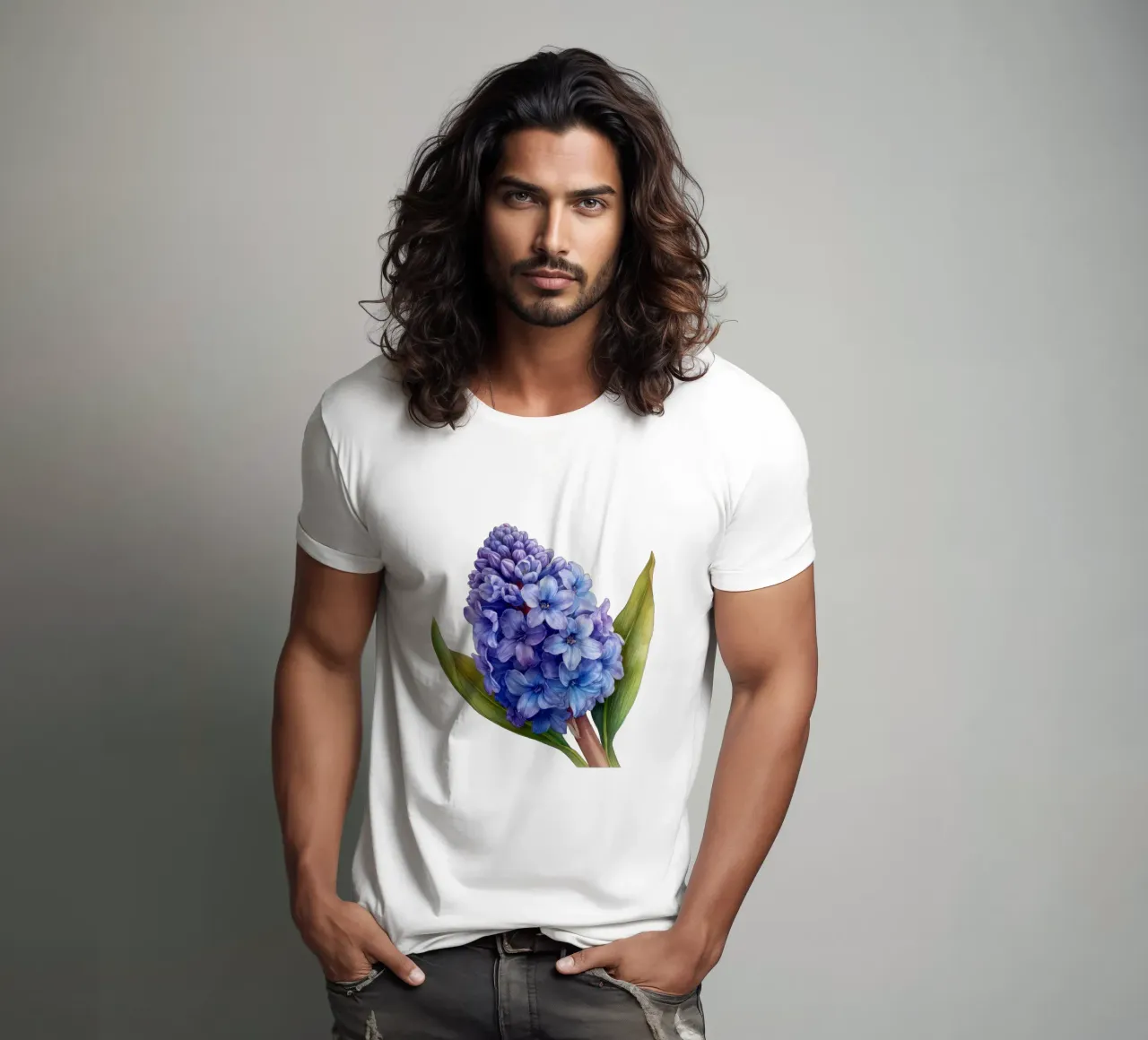 Hyacinth Flower 4 t-shirt by Bold Blooms