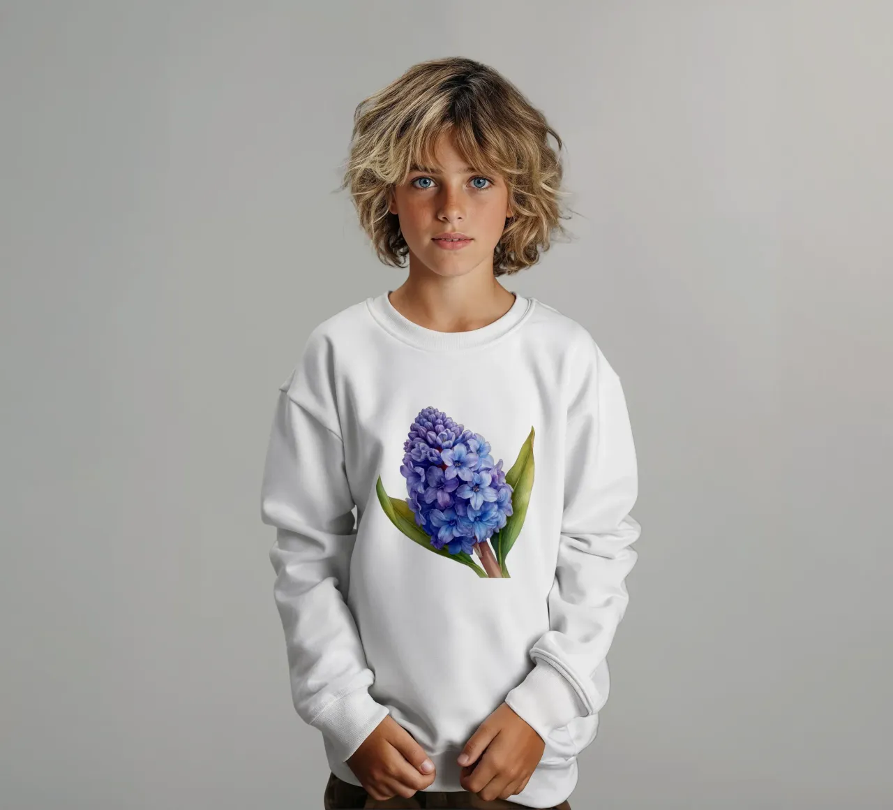 Flor de jacinto 4 sudadera para niño de Bold Blooms