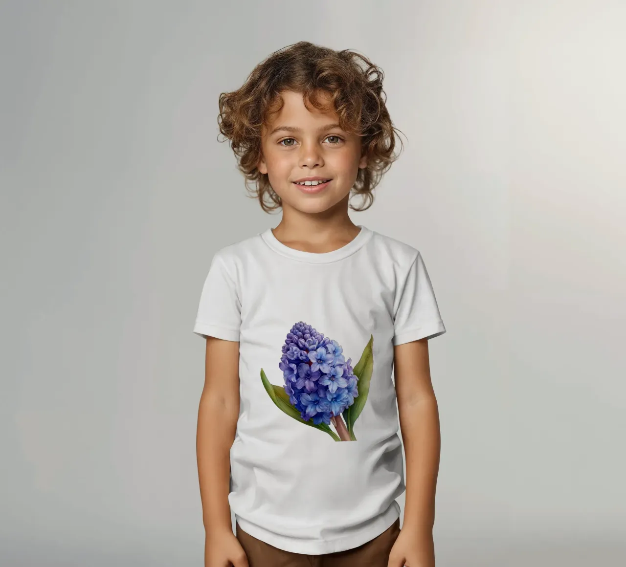 Hyacinth Flower 4 kids t-shirt by Bold Blooms