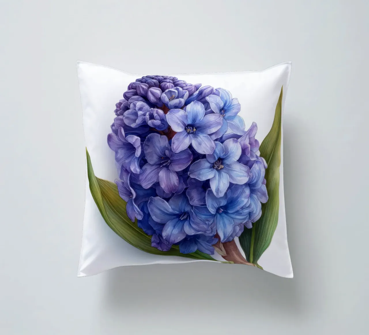 Hyacinth Flower 4 decorative cushion by Bold Blooms