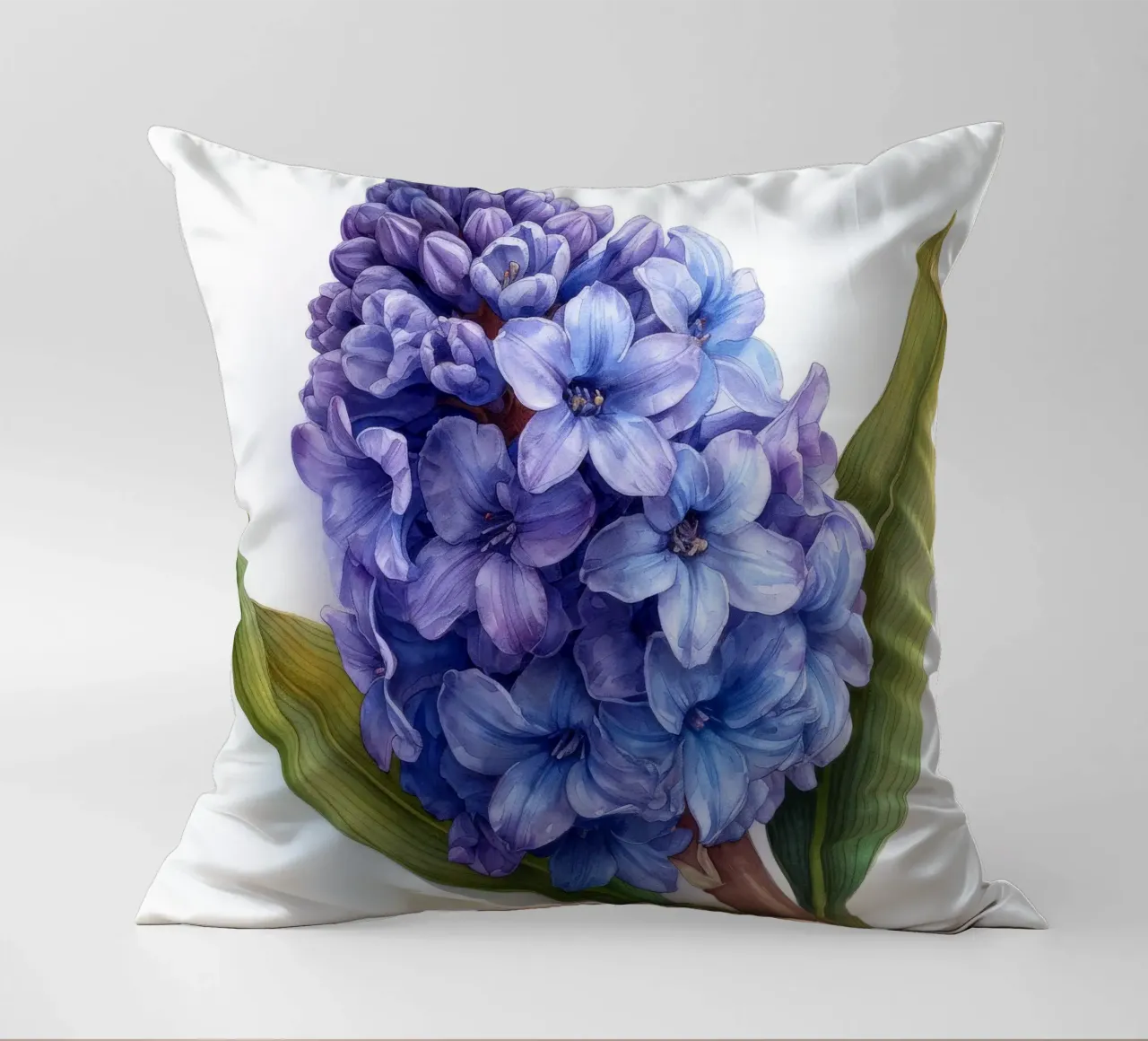 Hyacinth Flower 4 decorative cushion by Bold Blooms