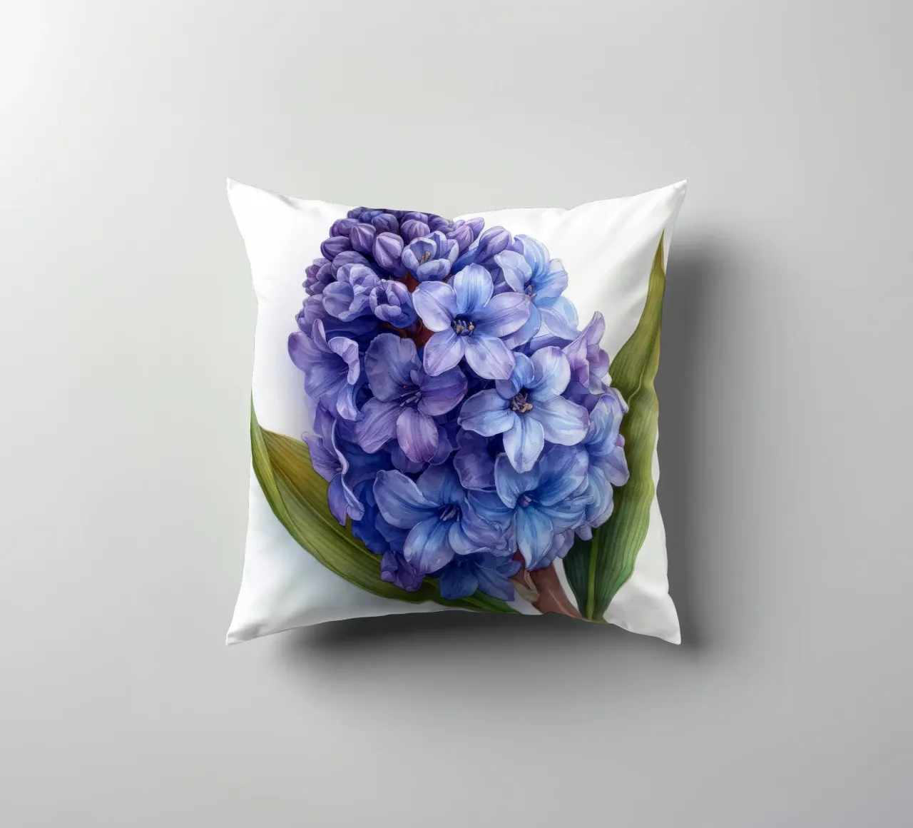 Hyacinth Flower 4 decorative cushion by Bold Blooms