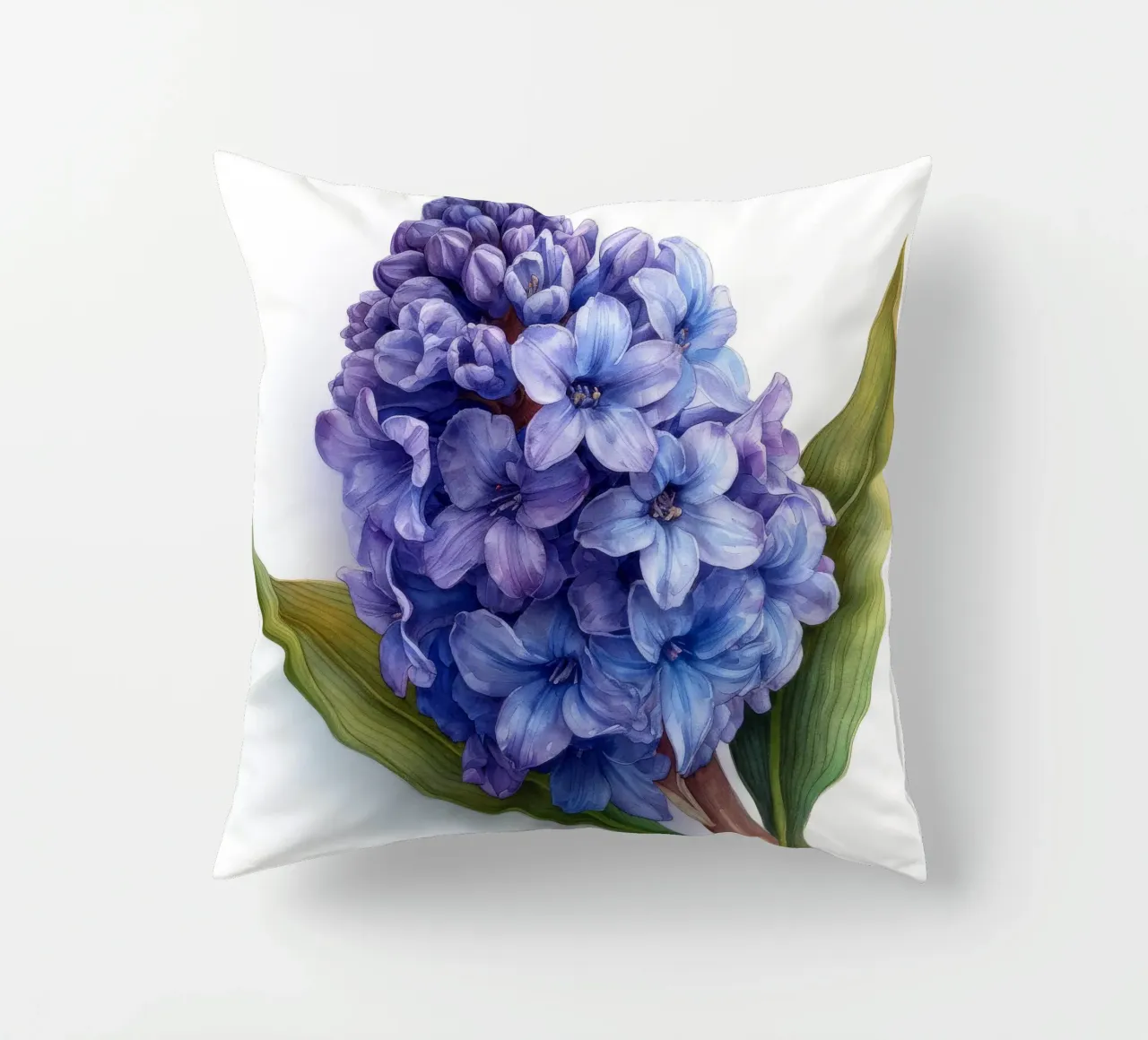 Hyacinth Flower 4 decorative cushion by Bold Blooms