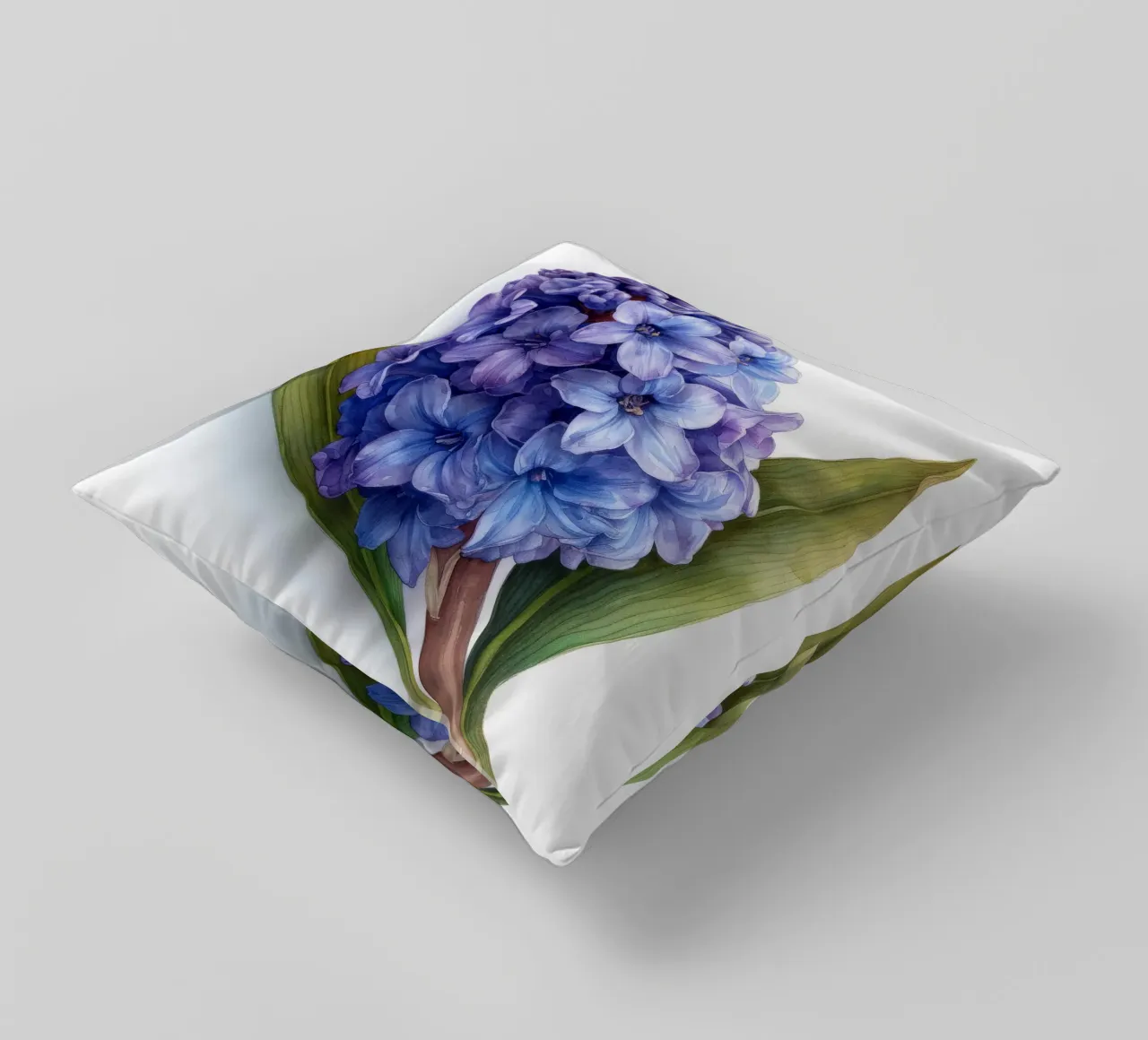 Hyacinth Flower 4 decorative cushion by Bold Blooms