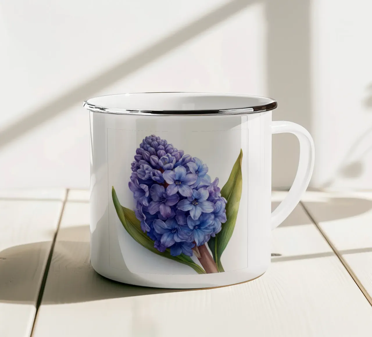 Fiore di giacinto 4 tazza in smalto da Bold Blooms