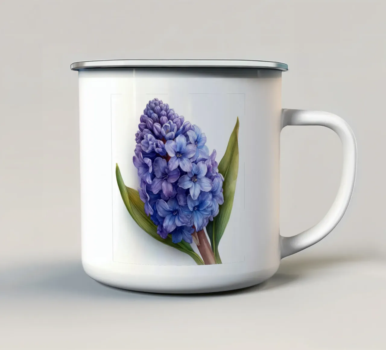 Fiore di giacinto 4 tazza in smalto da Bold Blooms