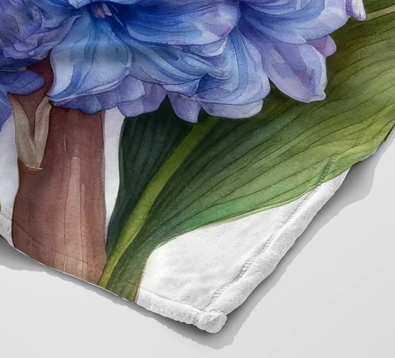 Hyacinth Flower 4 fleece blanket by Bold Blooms