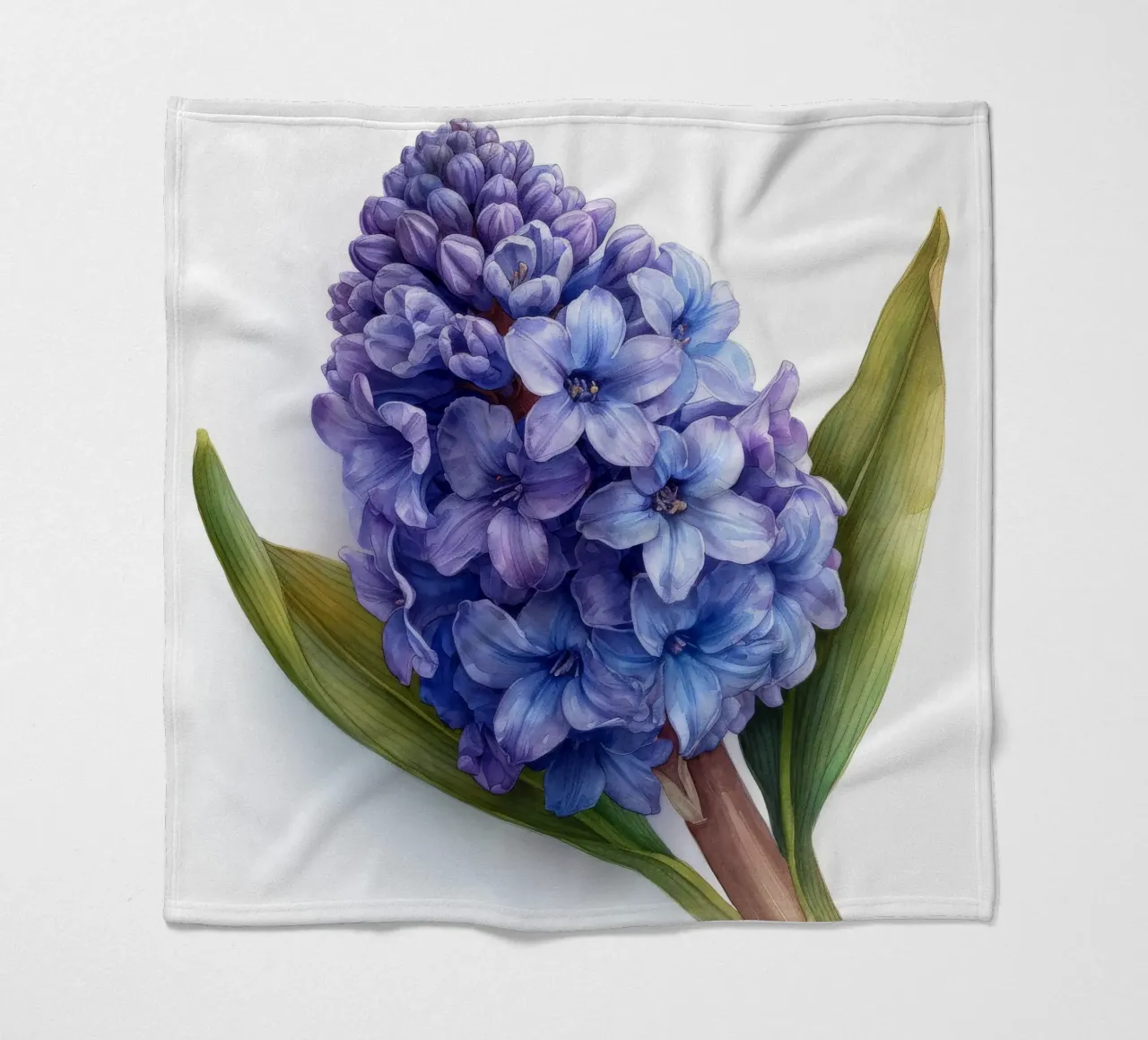 Hyacinth Flower 4 fleece blanket by Bold Blooms
