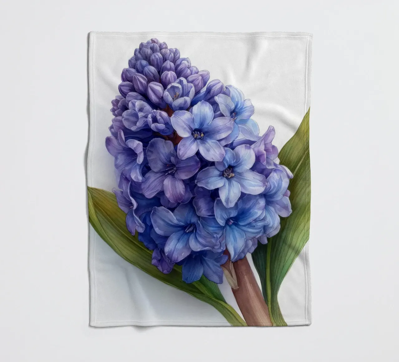 Hyacinth Flower 4 fleece blanket by Bold Blooms