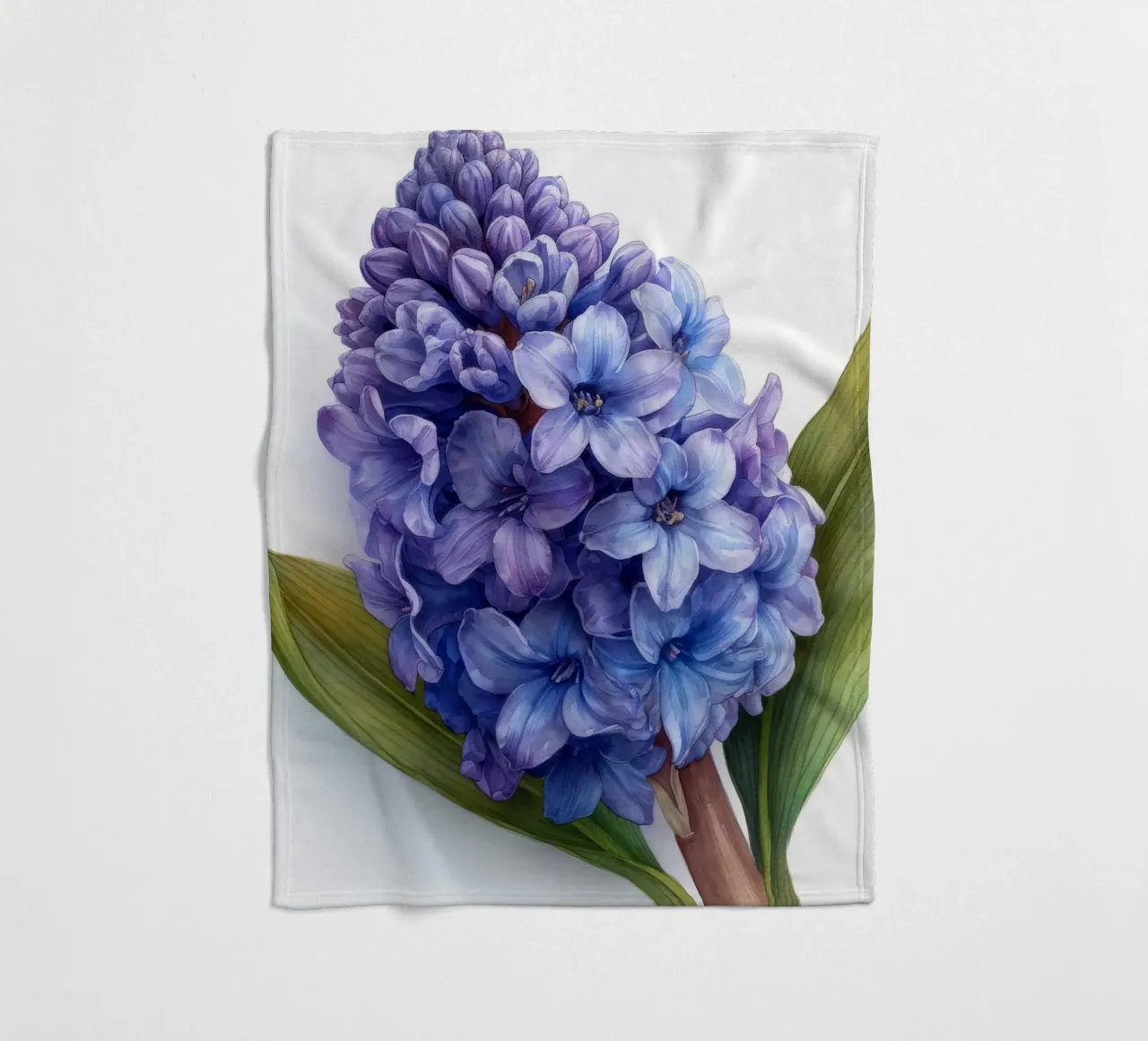 Hyacinth Flower 4 fleece blanket by Bold Blooms
