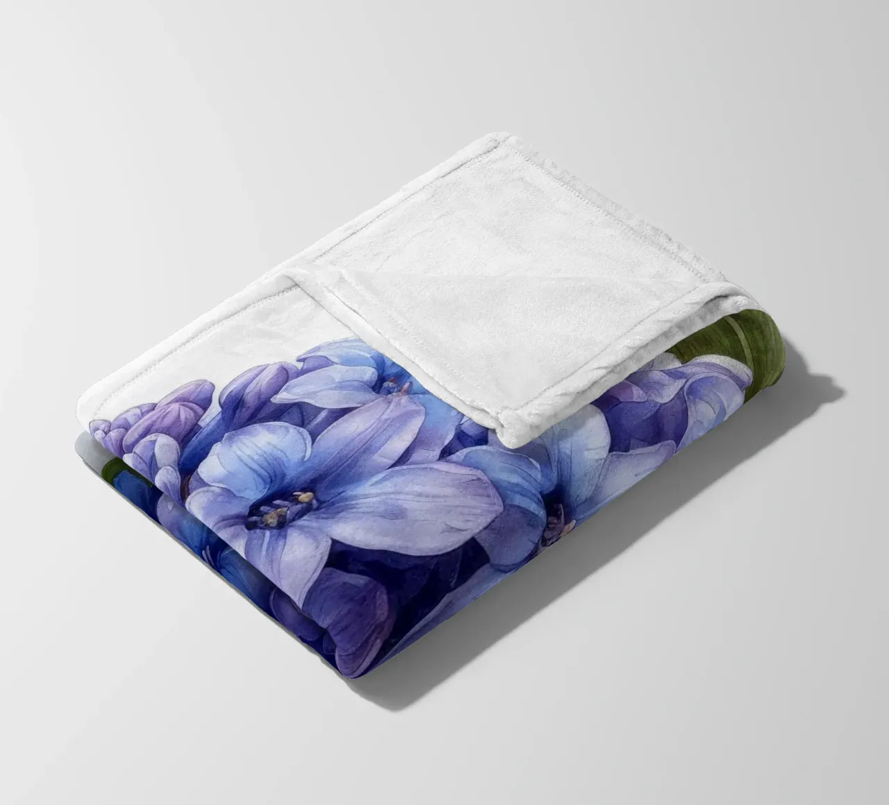 Hyacinth Flower 4 fleece blanket by Bold Blooms