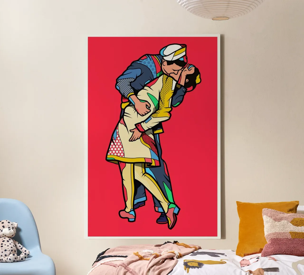 Kiss canvas by Van Orton Design