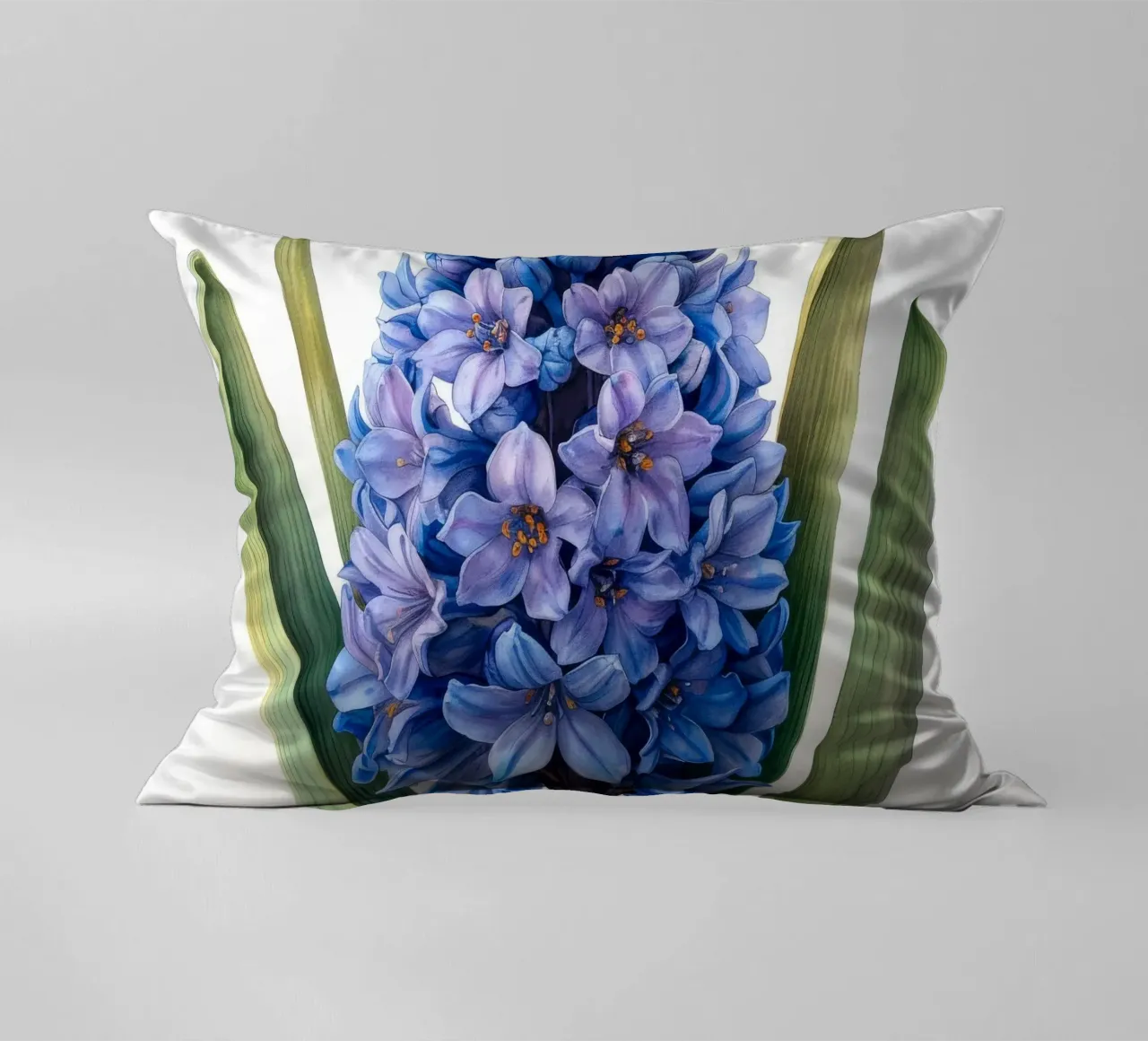 Hyacinth Flower 1 decorative cushion by Bold Blooms
