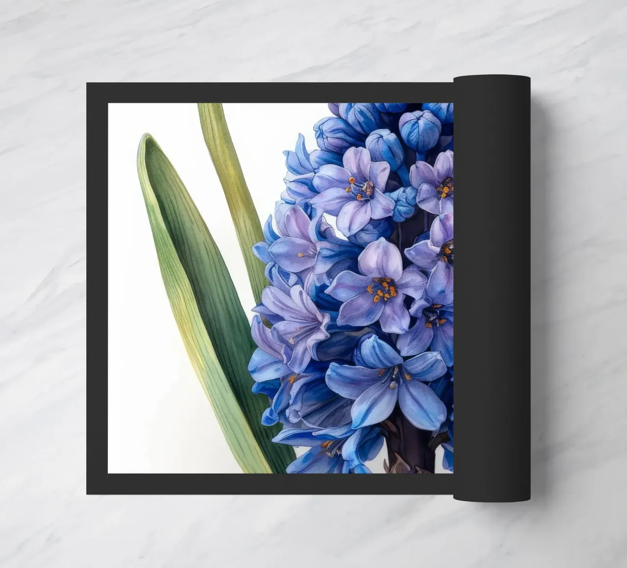 Hyacinth Flower 1 doormat by Bold Blooms
