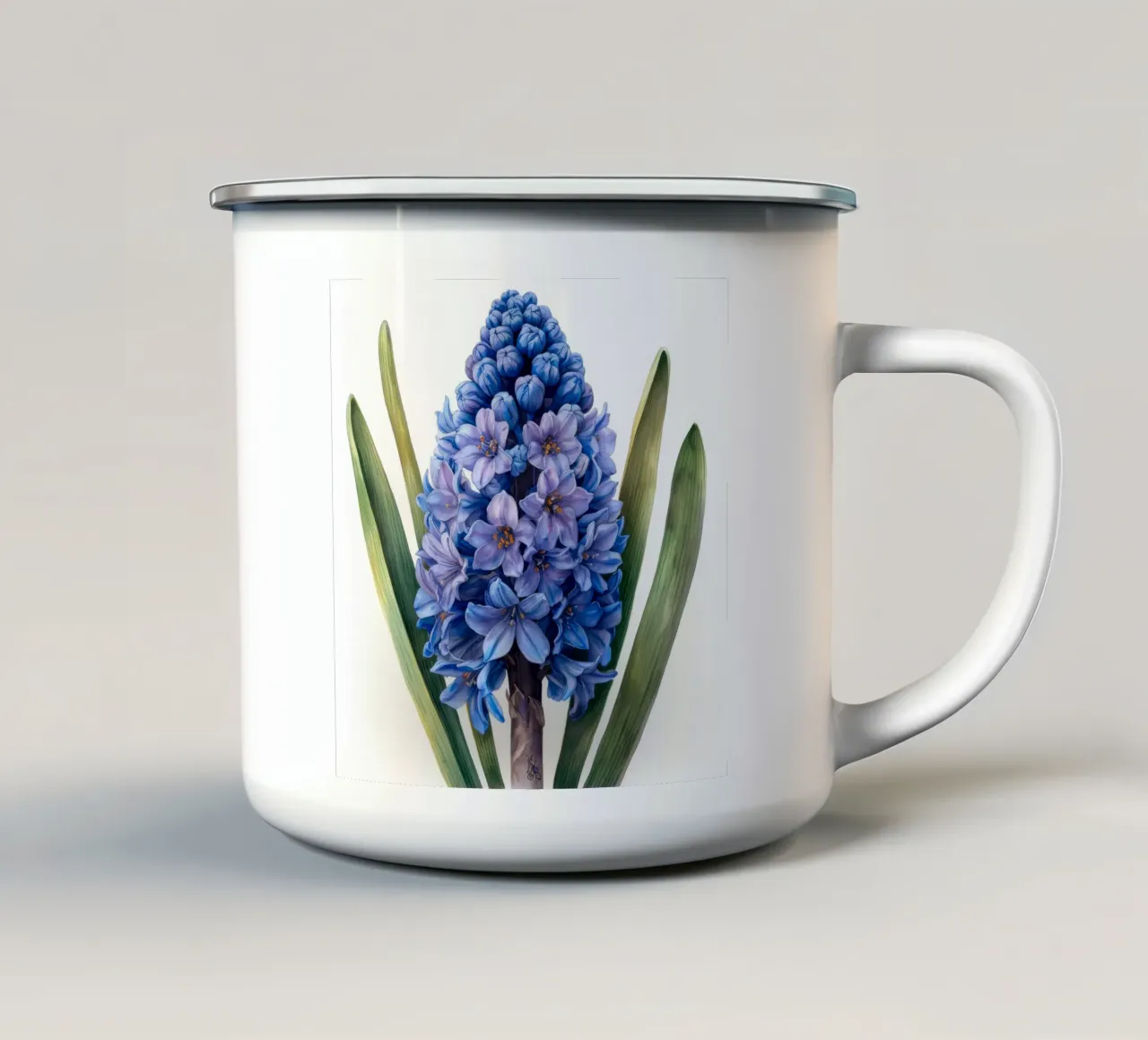 Fiore di giacinto 1 tazza in smalto da Bold Blooms