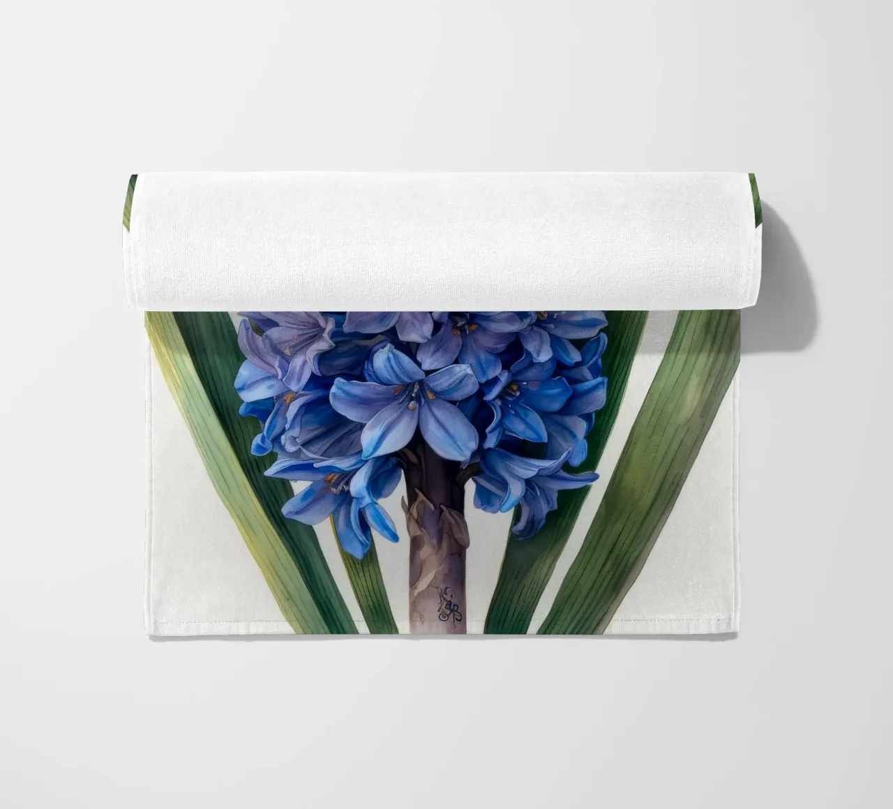 Hyacinth Flower 1 beach towel by Bold Blooms