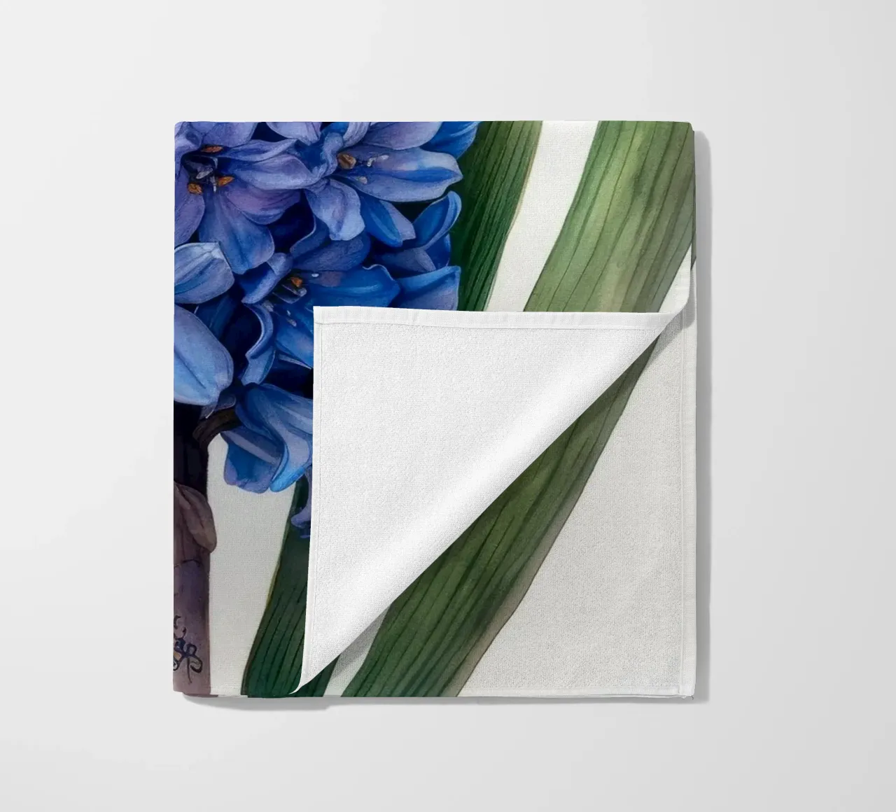 Hyacinth Flower 1 beach towel by Bold Blooms