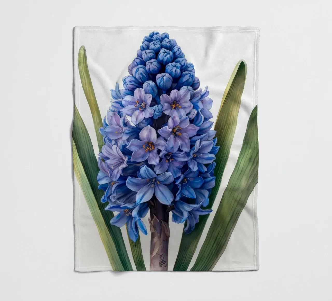 Hyacinth Flower 1 fleece blanket by Bold Blooms